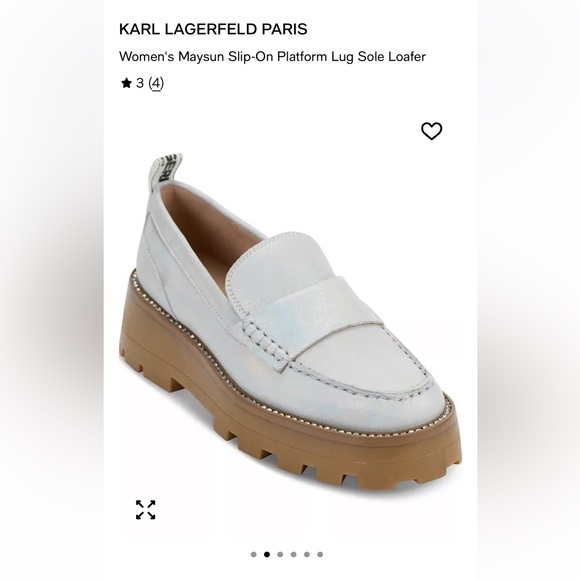 Karl Lagerfeld-Paris Maysun platform loafers - Picture 1 of 6